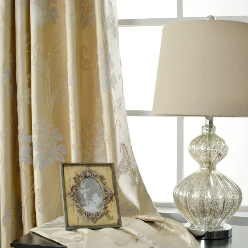 

Modern High-precision Curtains for Living Room Dining Bedroom Home Door Decoration Jacquard Curtain Luxury Fabric Drapes Tulle