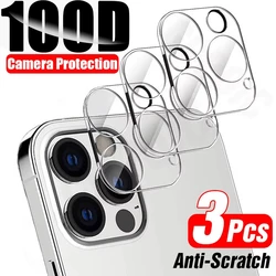 3PCS Camera Protection Glass For iPhone 16 15 14 13 11 Pro Max Screen Protector For iPhone 12 Camera Lens Glass Film