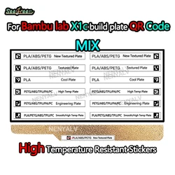 Bambu lab Build Plate QR CODE Replacement QR code Sticker for Bambu Lab X1C Third Party Build Plates