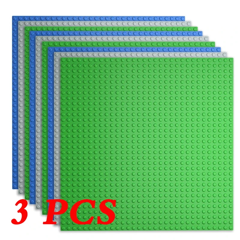 

3PCS Classic Base Plates Blocks 32x32 32x16 Dots Building BasePlates Bricks Assembly City Road MOC Friends City Toys