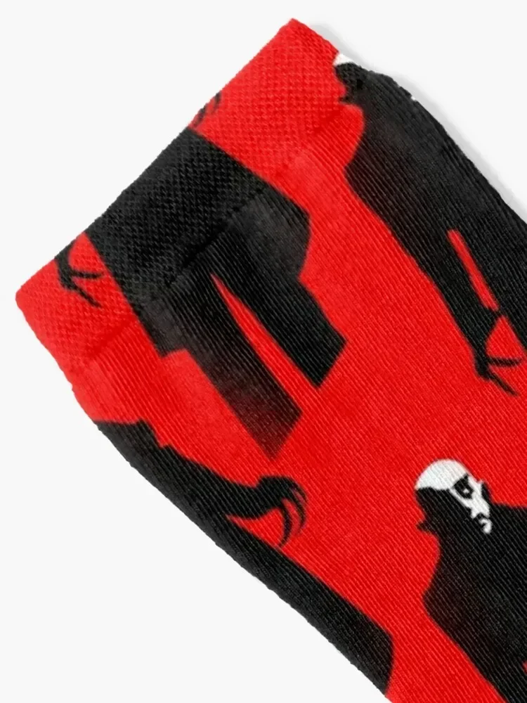 red nosferatu Socks Non-slip gifts cotton halloween Woman Socks Men's