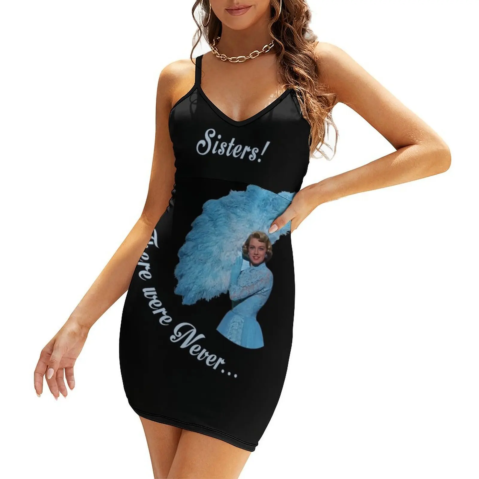 

White Christmas Sisters-1 Sling Dress summer clothes for women chic and elegant woman dress sexy dress