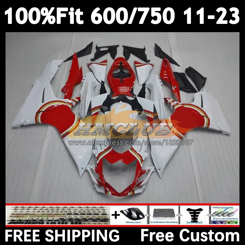 Body For SUZUKI Lucky red GSXR 600 750 2011 2012 2013 2014 2015 2016 16No.76 K11 GSXR600 GSXR750 11 12 13 14 15 16 17 Fairing