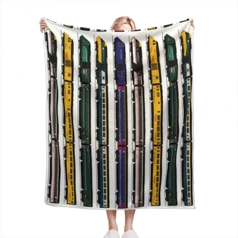 CLASS 43 INTERCITY 125 LOCOMOTIVES Throw Blanket Soft Velvet Blanket Travel Bedding Blanket Home Decor Fleece Blanket