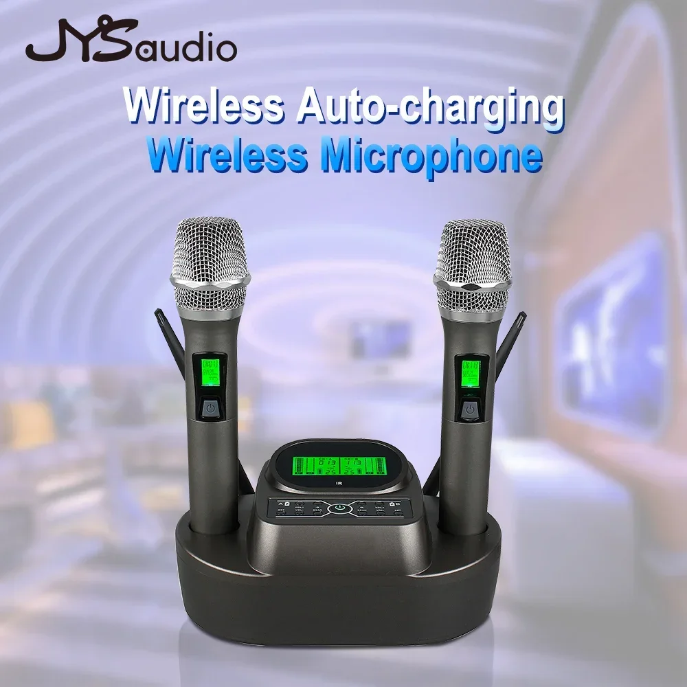 Wireless Microphone Handheld UHF 520-950MHz Mic Intelligent Audio Karaoke Party Professional System Concert Show Meeting Studio