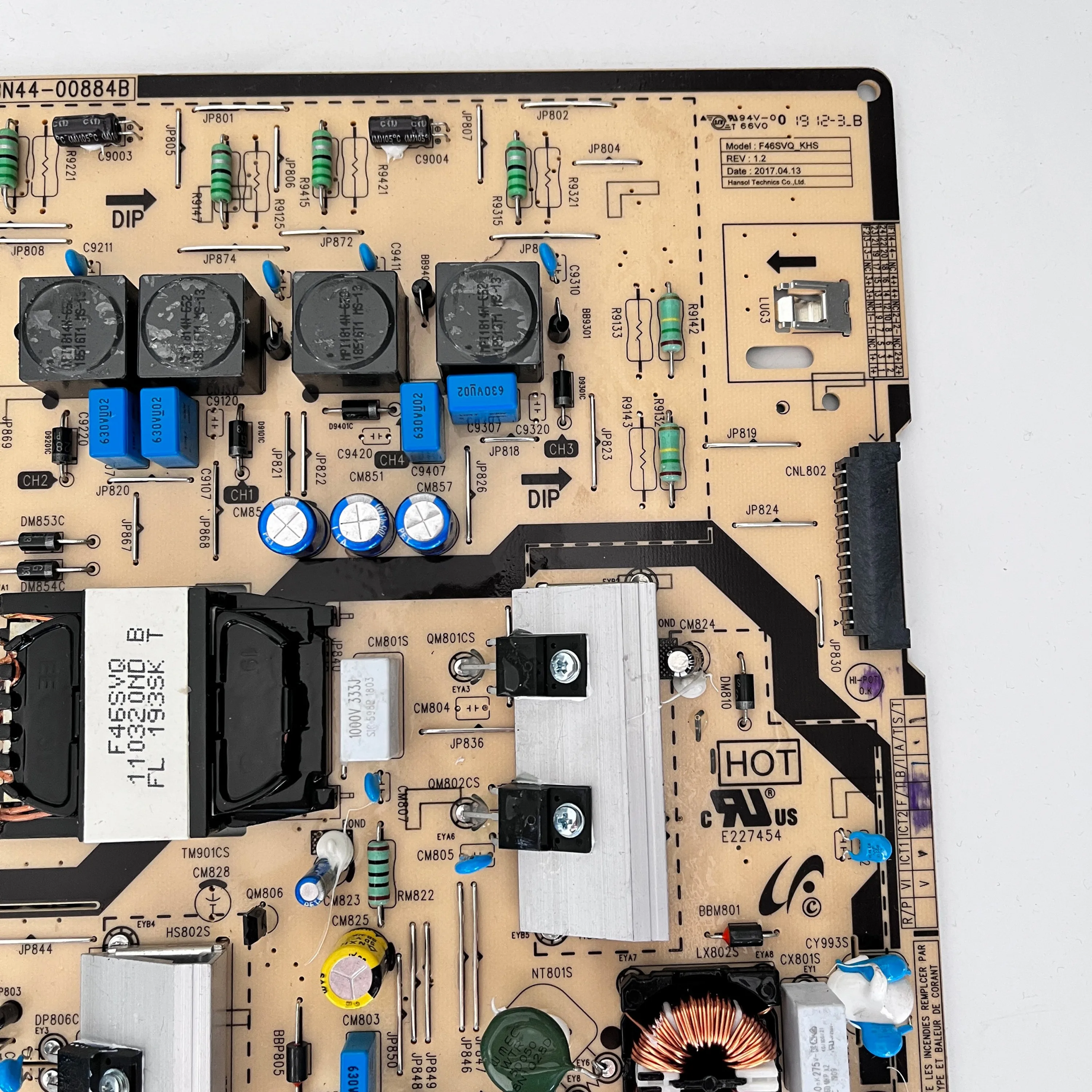 Papan daya TV asli autentik F46SVQ _ KHS BN44-00884B cocok untuk Model TV LCD Accessories LH46UHF LH46U Aksesori TV