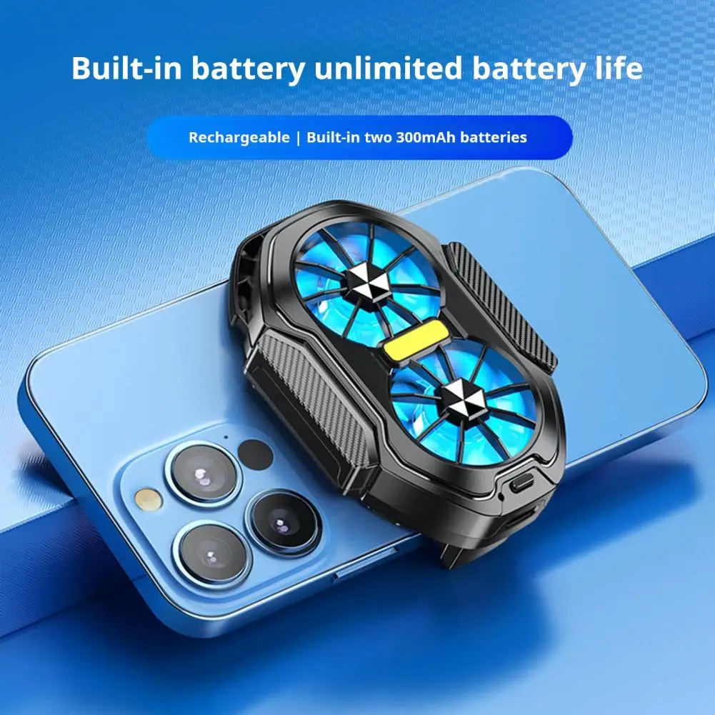 Wireless Phone Radiator Semi-conductor Heat Dissipation Cooling Fan Rechargeable Phone Cooling Fan Universal Phone Radiator