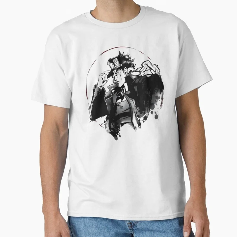 

0812 JoJo's Bizarre Adventure Anime Gift t shirt Mnaga yare yare daze printed Graphic Clothes Y2K clothing All size Tops