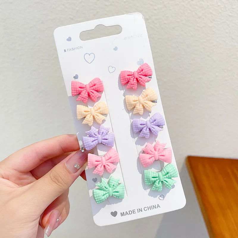 Cute Cartoon Hair Clips para Meninas, Lovely Hairpins, Headband, presilhas, Baby Headdress, Acessórios de Moda, 10Pcs, Set