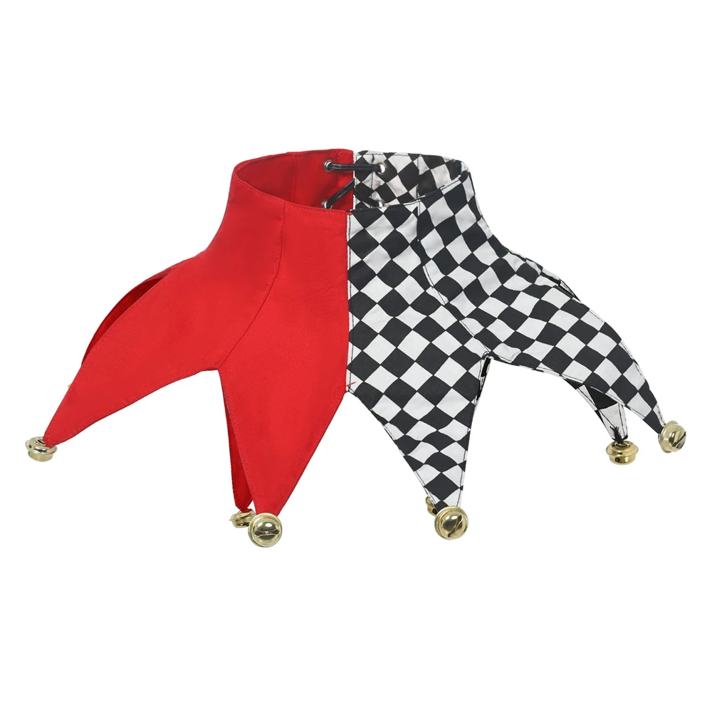 Buffoon Collar Baroque Jester Neck Collar Adult Halloween Carnival Party Costume Accessory view 4