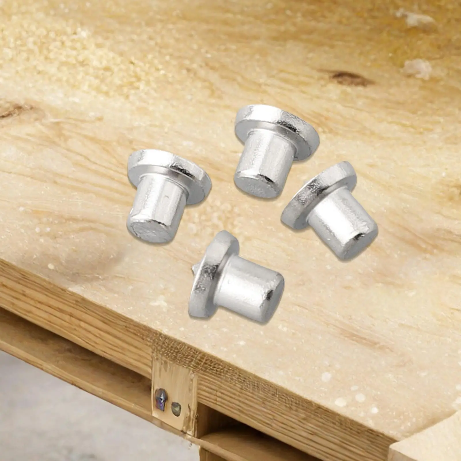 Workshop Dowel Center Point Pins 6/8/10/12mm Chrome Plating Wood Timber Marker 4Pcs/Set For Accurately Aligning