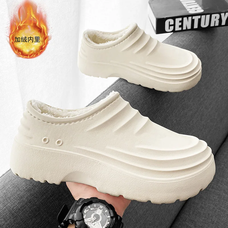 Cotton shoes 2025 winter sports shoes indoor home warmth and cold resistance with thick fur slippers