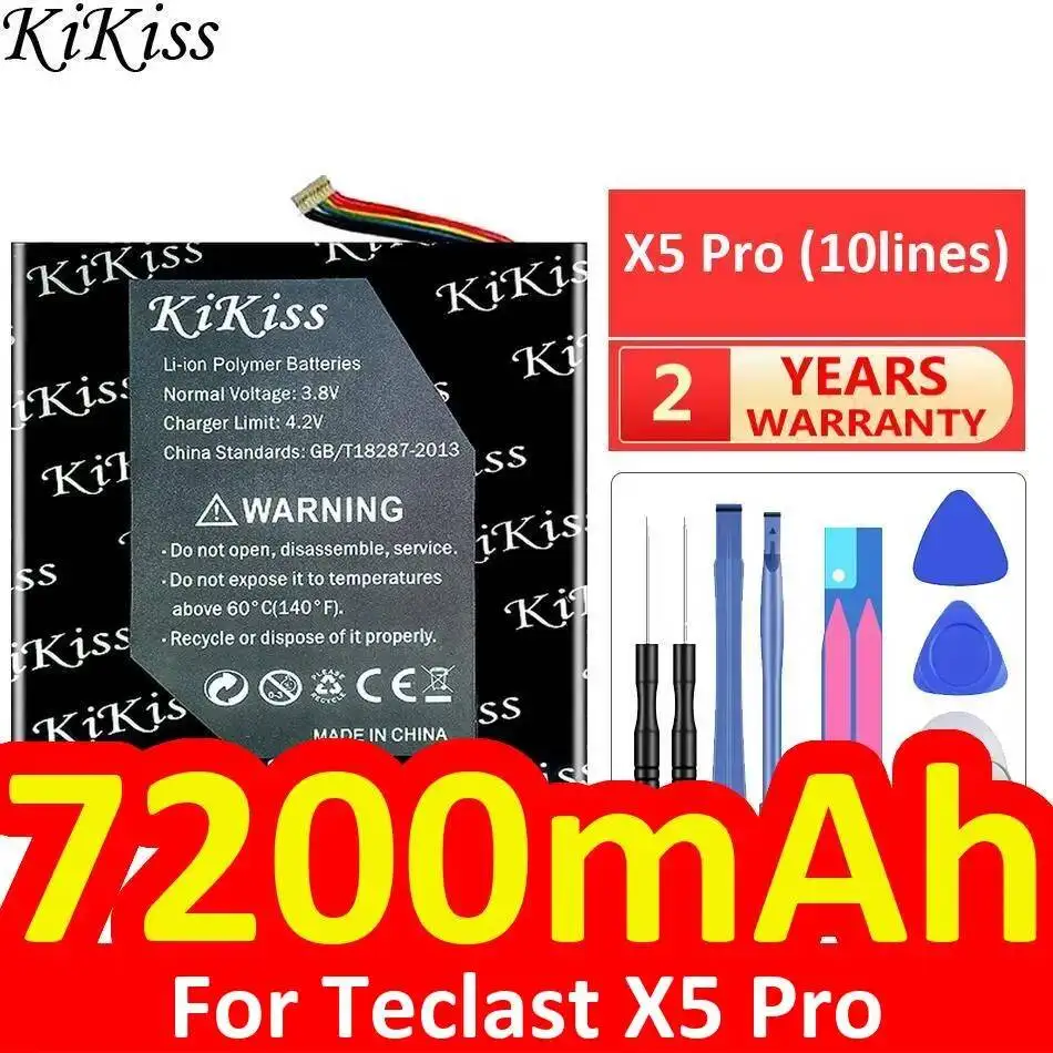 

For Teclast X5 Pro 10lines Safe Reliable Power Supply Tablet Battery 7200mAh