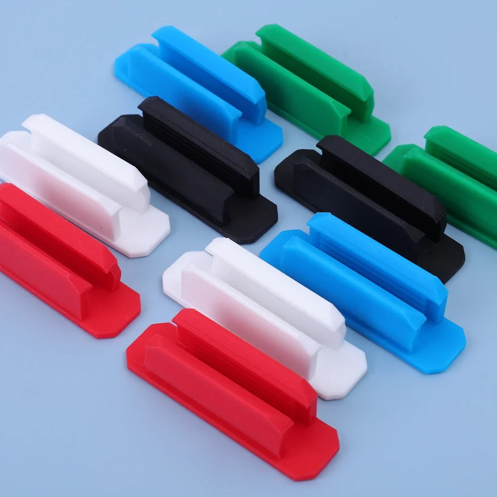 Portable Soft Silicone Pen Holder Clips Laptop Desk Notebooks Self-Adhesive Writing Buckles Anti Lost Pencil Storage Clamps