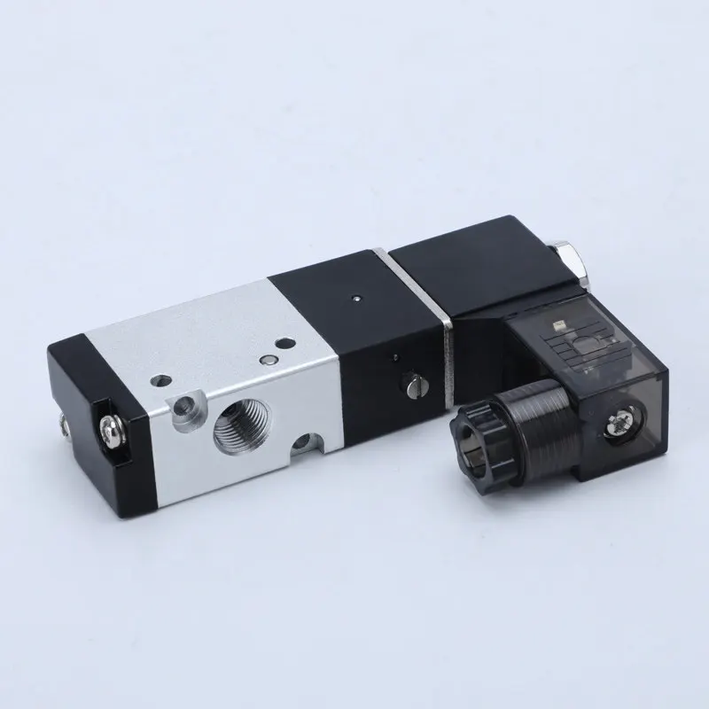 3V110-06 Series 3 Port 2 Position Air Solenoid Valve Normally 3V110-06NC 3V110-06NO Pneumatic Valve with Fitting