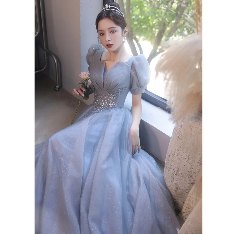 Verão novo feminino sexy banquete vestido de noite moda socialites pode usar vestidos para ocasiões diárias vestidos de banquete francês