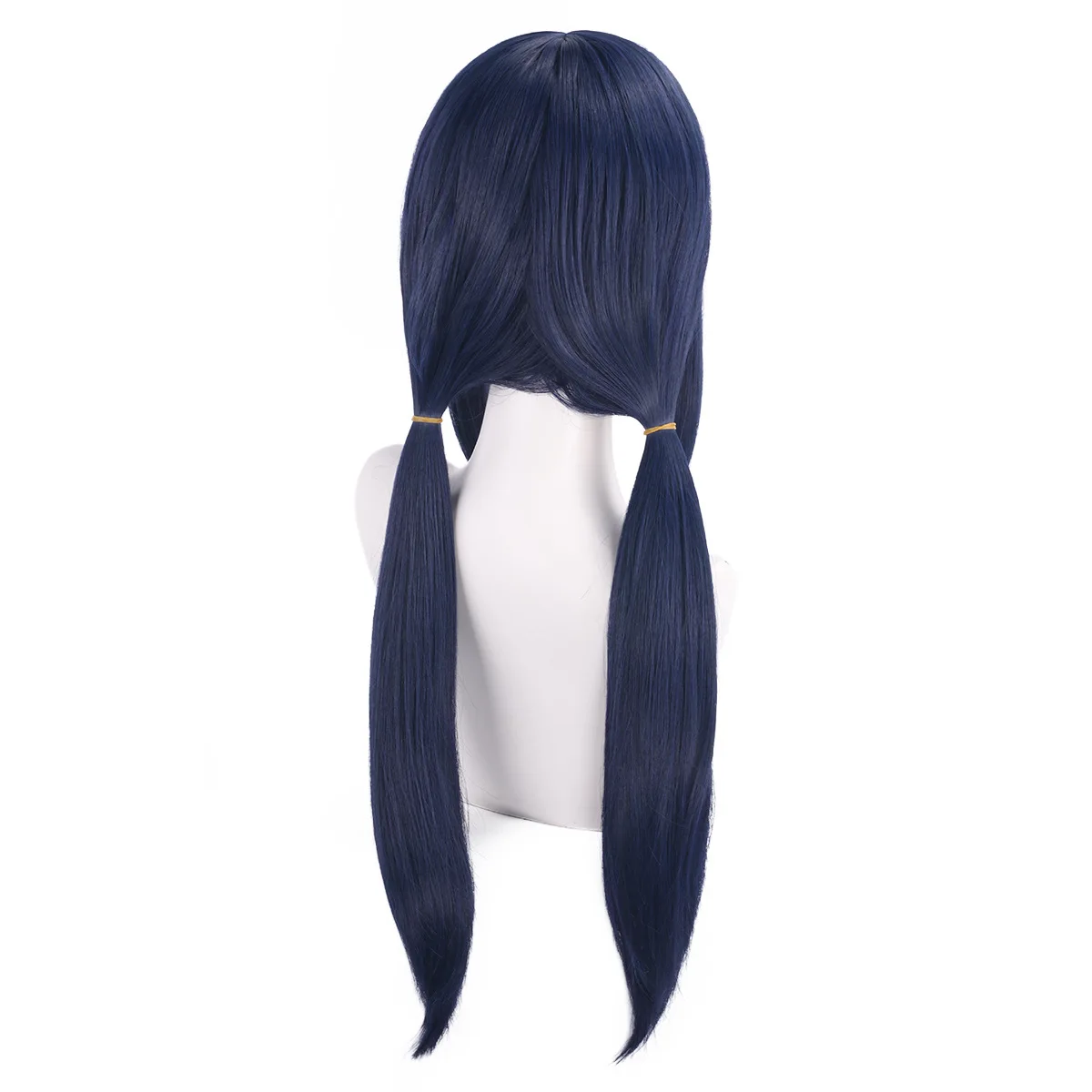 Synthetic Cyber Style Dual Ponytail Cos Wig with Top Skin, Miside Inspired Mi-ta, Cosplay Costume Party Hair