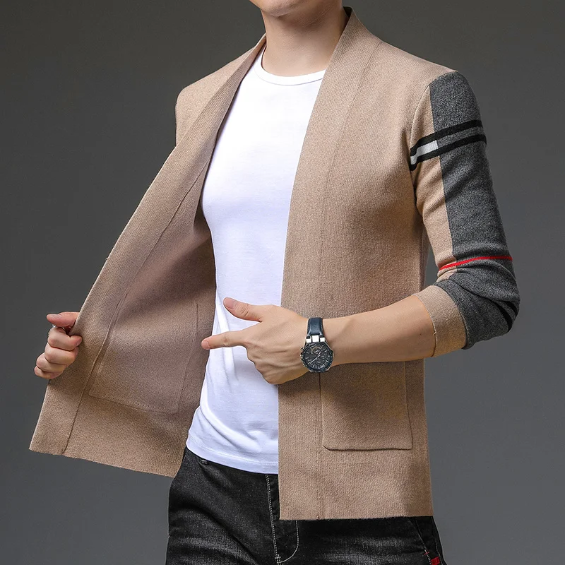 

Top Grade New Autum Winter Designer Brand Luxury Fashion Knit Cardigans Sweater Men Casual Trendy Coats Jacket Clothes