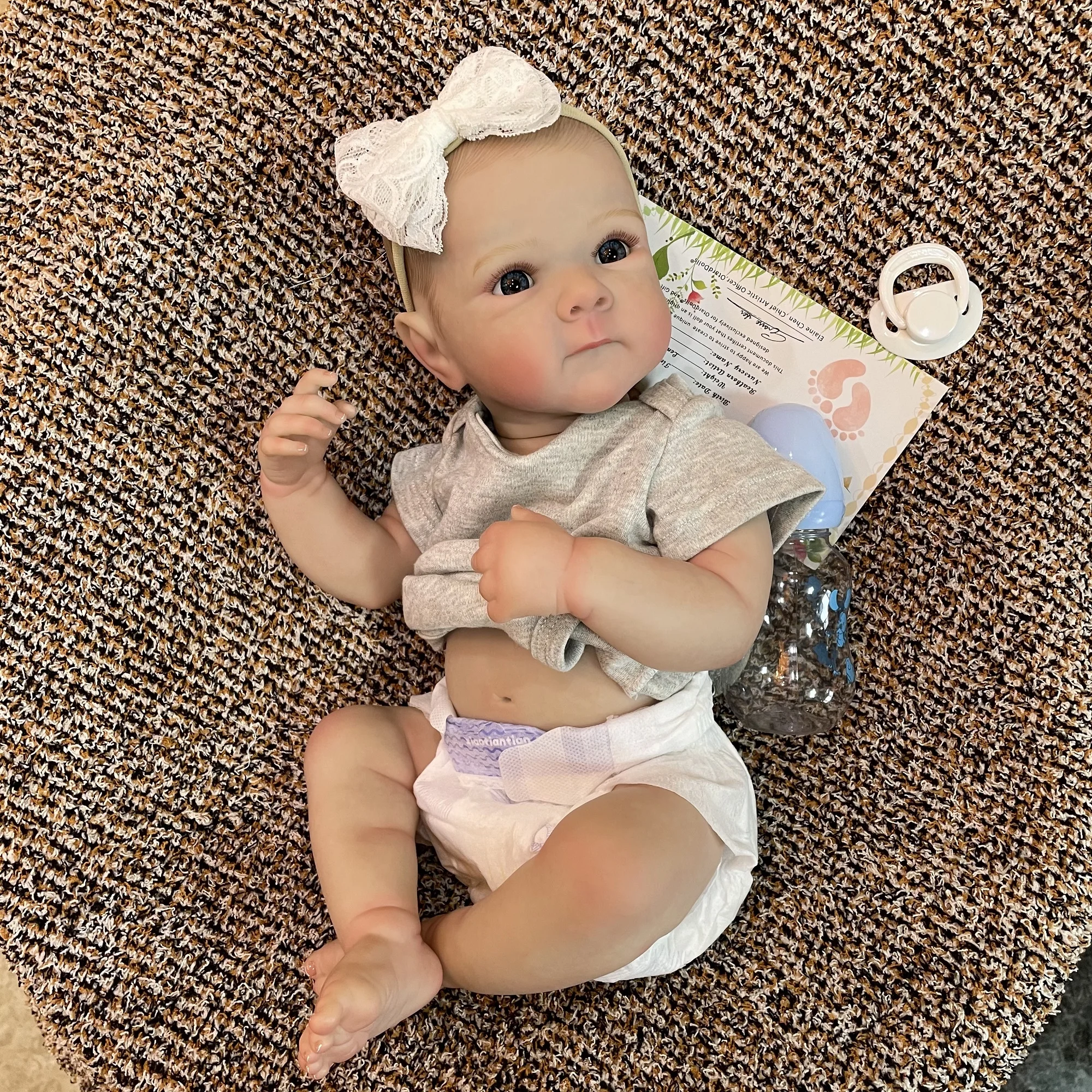 Cuddly Bettie Bebe Reborn Girl Full Body Silicone Doll 50cm Collectible Lifelike Realistic Art Reborn Dolls muñecas reborn