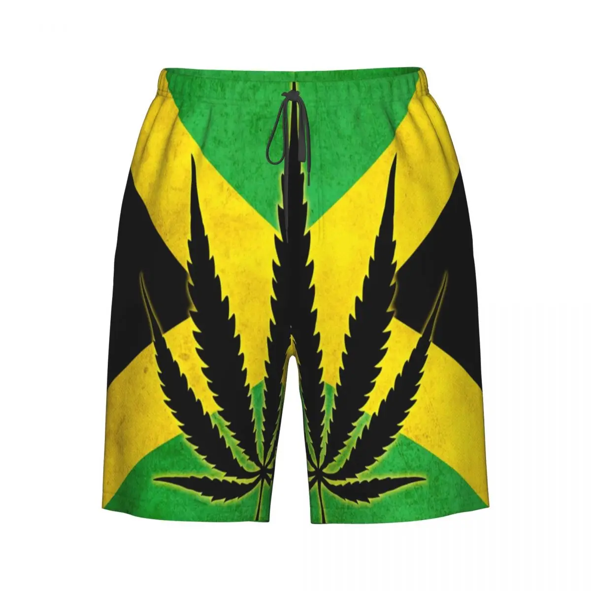 

Men's Swimming Shorts Jamaica Flag Trunks Beach Wear