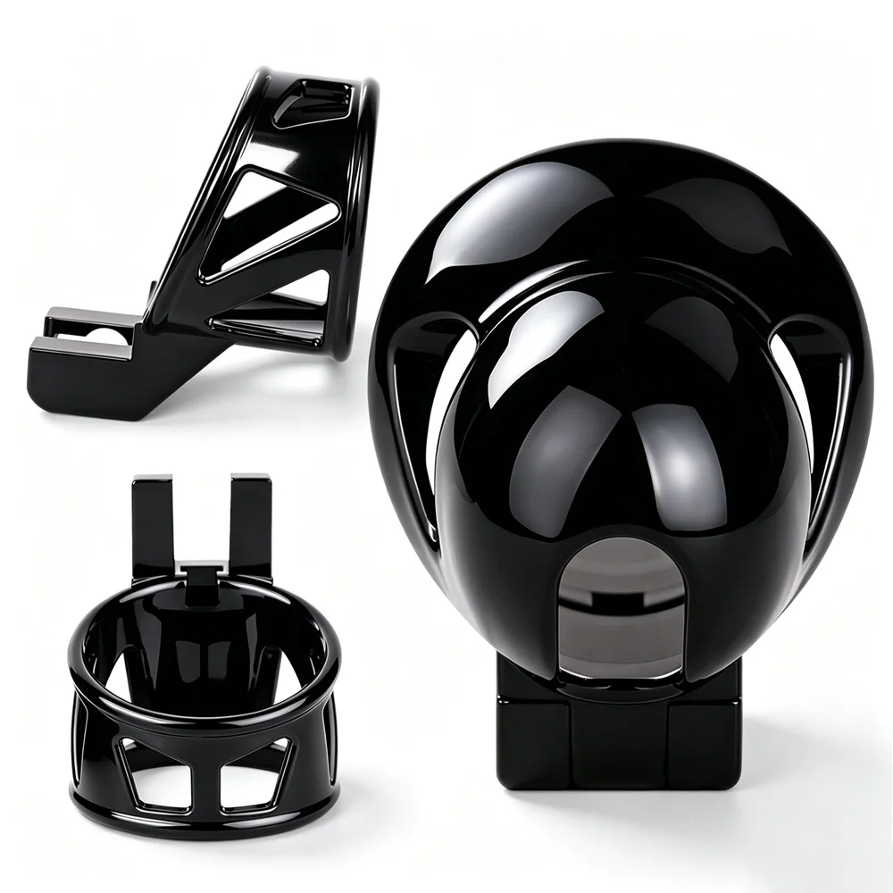 ANOSX Urethral Glans Lock Resin Male Chastity Cage With Belt Detachable Penis Cage Lightweight Bondage Cock Lock Device For Men
