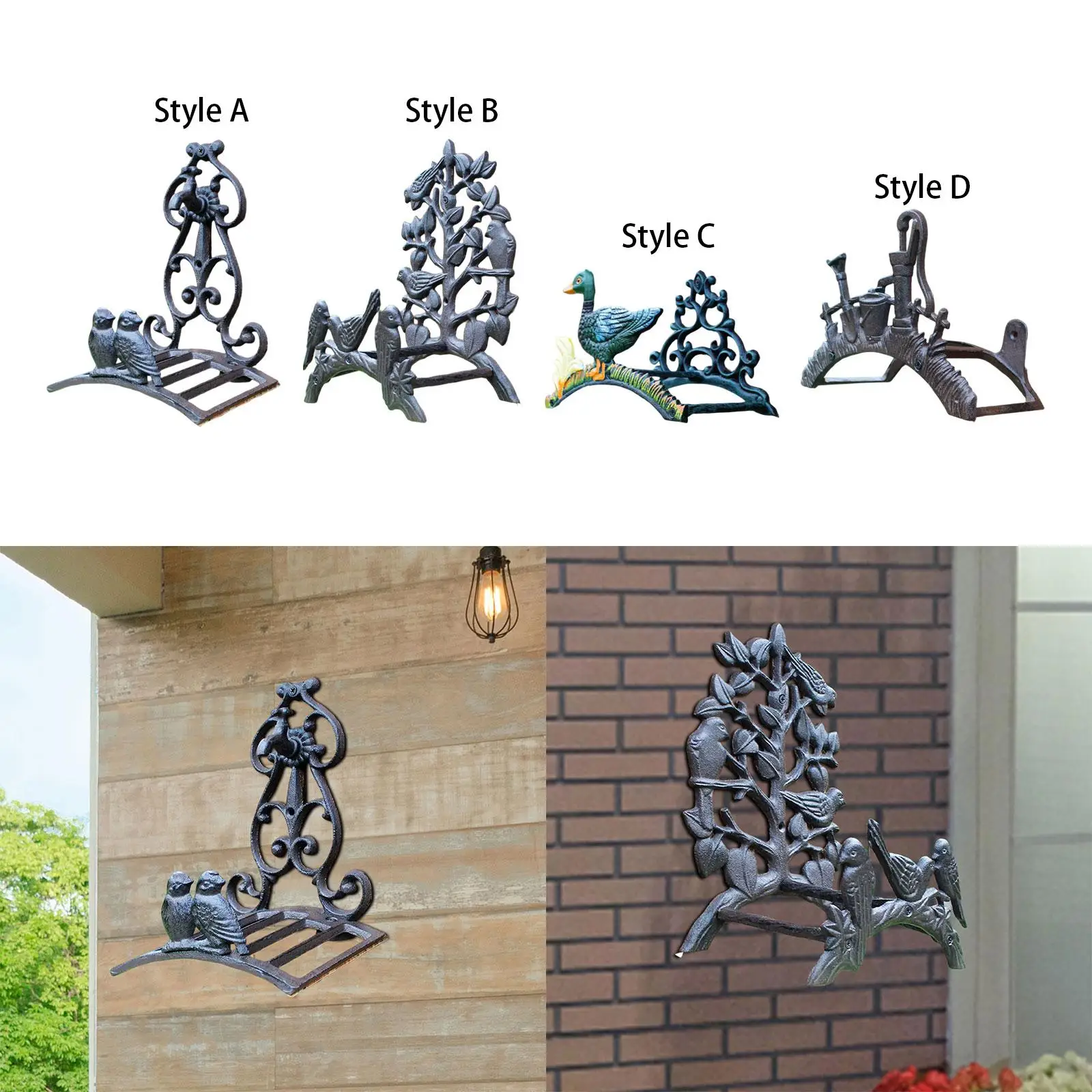 Garden Hose Holder Tidy Vintage Pattern Cast Iron Heavy Duty Water Hose Hanger