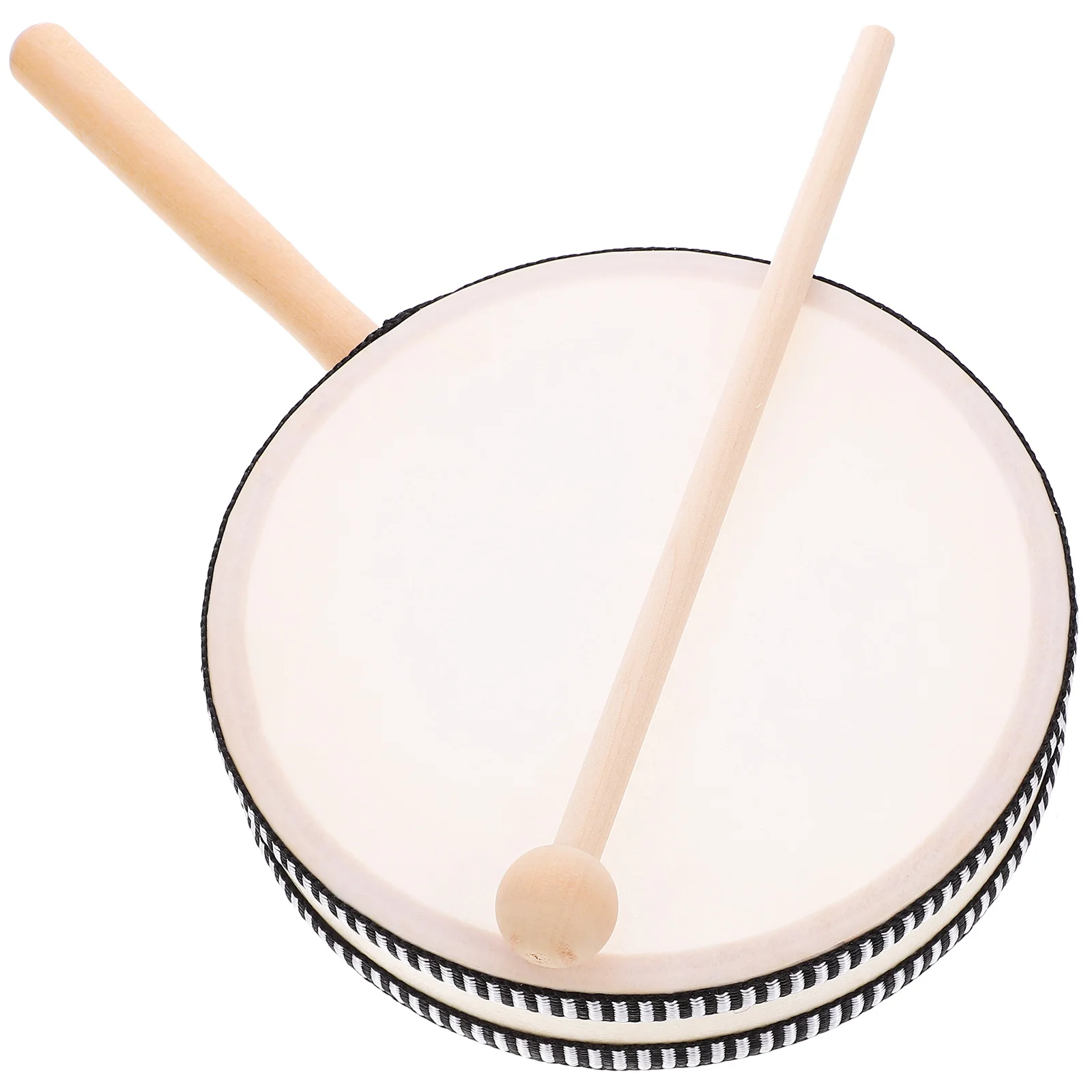 Tamburo a mano Strumenti musicali per bambini Giocattolo a percussione in legno Tamburo per bambini Mini prestazioni portatili leggere