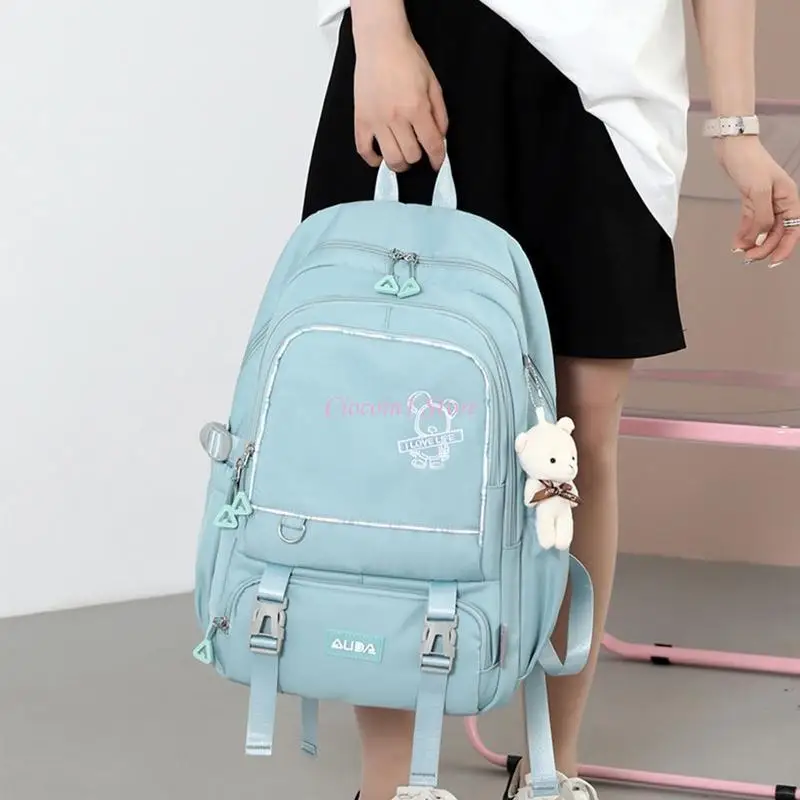 Y1UB SCUOLA SCUOLA NYLON SCHUOLA SCHUOLA DAYPACK MULTI POCHE PER STUDENTI GIRRI