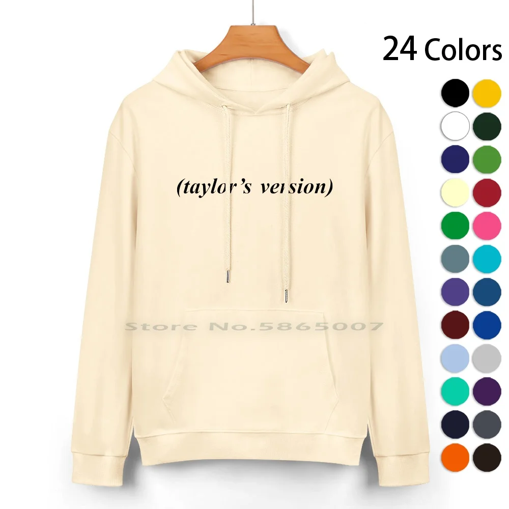 

( Taylor's Version ) Pure Cotton Hoodie Sweater 24 Colors Taylors Version Fearless Rerecordings Speak Now Evermore Folklore