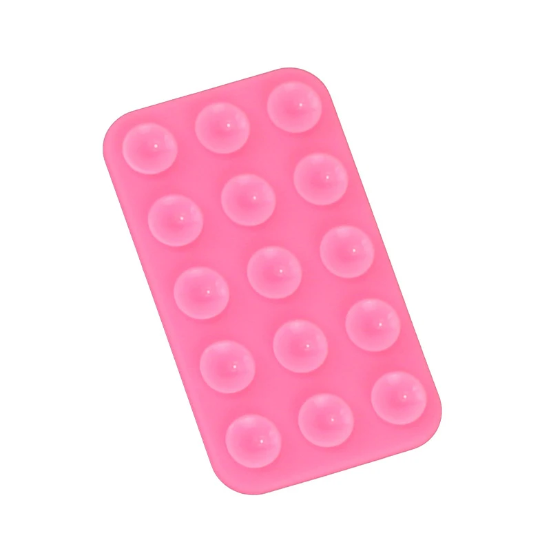 Silicone Suction Phone Holder Mat Multifunctional Suction Cup Wall Stand Square Anti-Slip Double Side Case Mount Back Sticker image 6