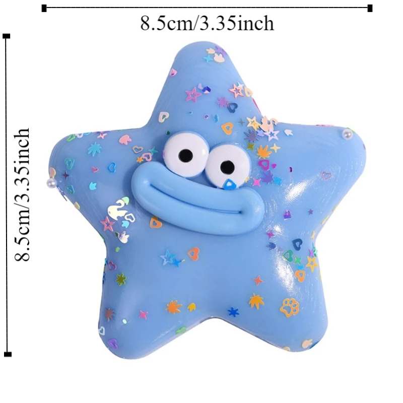 Simulazione Bocca di salsiccia Pizzicare Giocattolo Animali marini Stella marina elastica Giocattolo da spremere Creativo colorato Giocattolo a rimbalzo lento Giocattoli per bambini