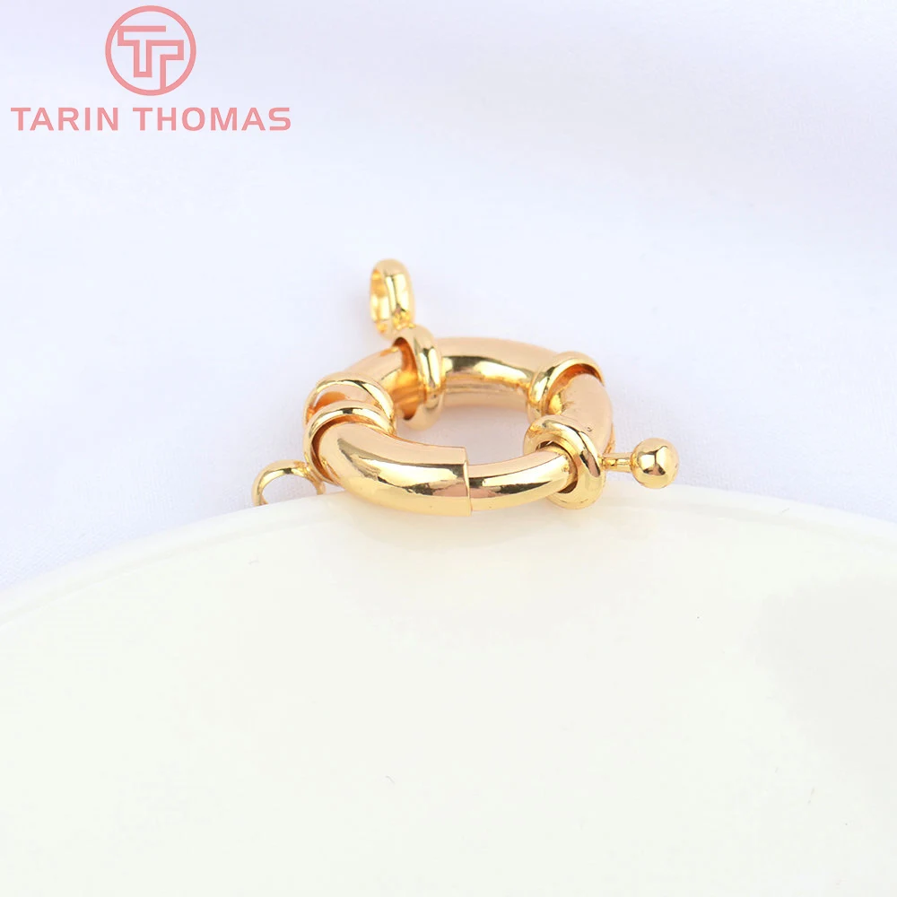 (2751)6PCS 11,5 MM 13MM 15MM 21MM 24K Gold Farbe Messing 2 Löcher Charms armband Stecker Hohe Qualität Diy Schmuck Zubehör – Detail 19