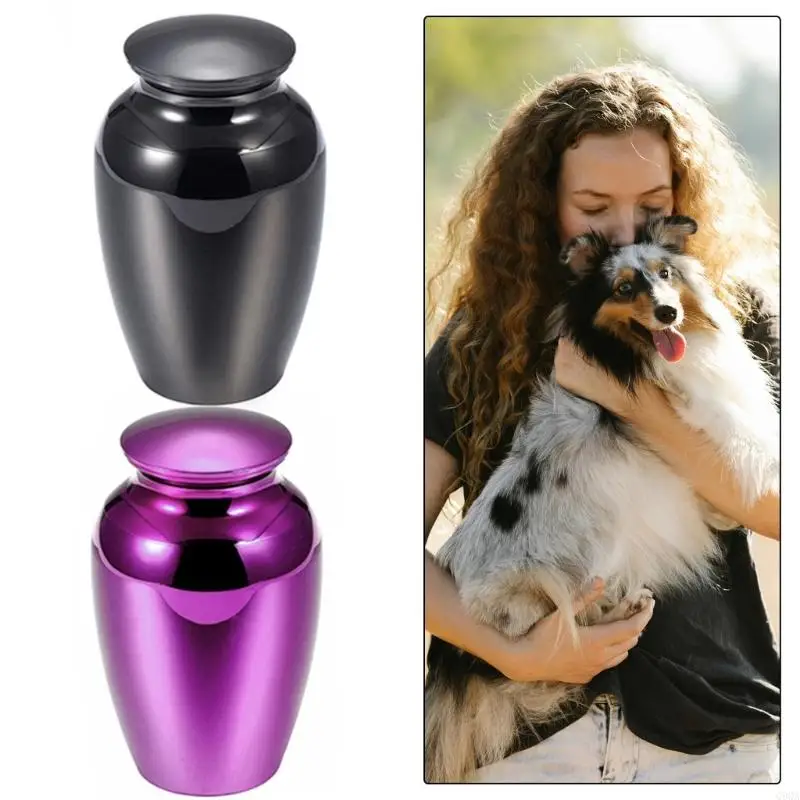 Q9QA Memorial Casket Ashes Container Urn Cremation Sympathy Gift for Ashes/Hair