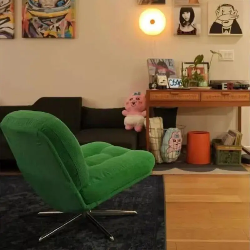 Living Room Chairs Realife Internet Celebrity Sofa Chair Dewey Ringer Leisure Chair Rotating  Balcony Small Sized Single Chair