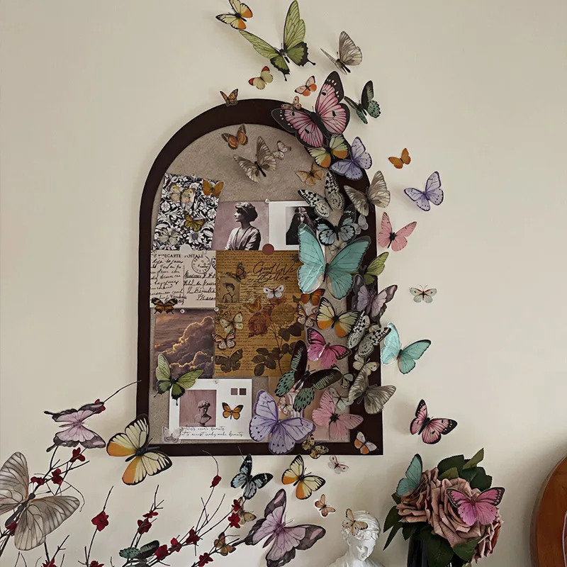 3D Butterfly Simulation Wall Stickers DIY Self Adhesive Stereo Wall Decor for Bedroom Entrance Background Custom Art Wall Decals