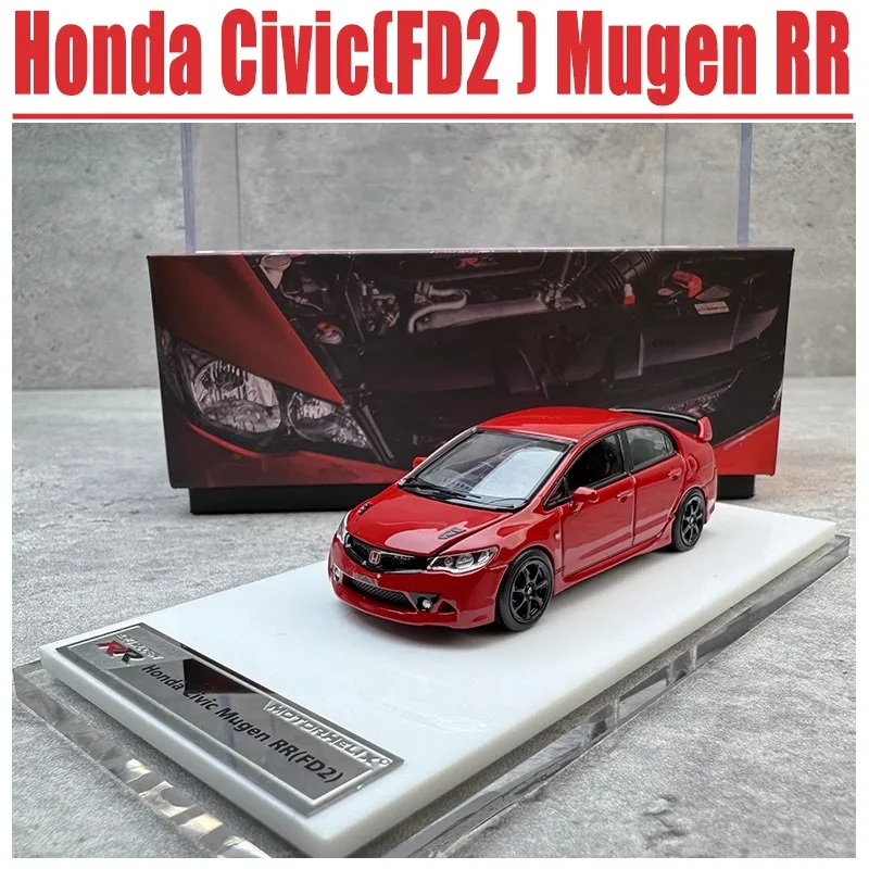 MH 1/64 Honda Civic (FD2) Mugen RR Metalowy Model Auta Zabawka Odlewany z Metalu Prezent