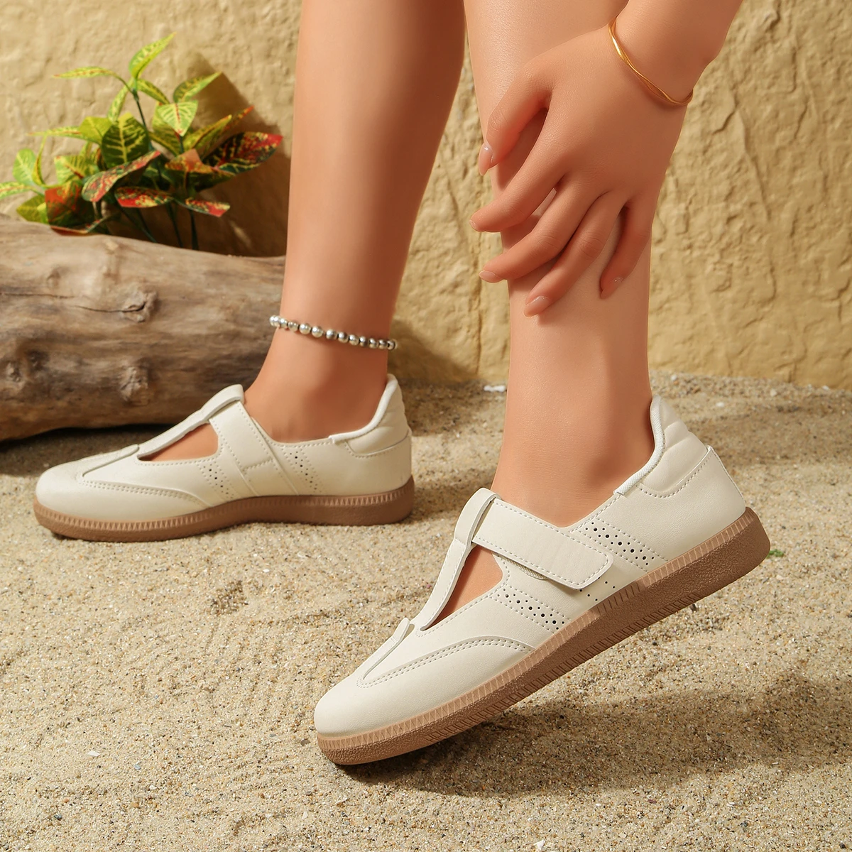 여성 신발 2026 봄 여름 신상 통기성 벨크로 디자이 - Women'S Fashion Velcro Sneakers 리뷰 및 가격