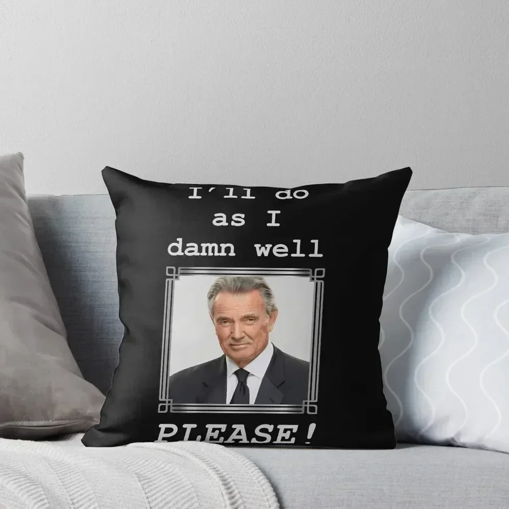 

Ill Do As I Damn Well Please Silver 2 (On Black) Throw Pillow Pillowcases Luxury Pillow Case Christmas Pillowcase pillow