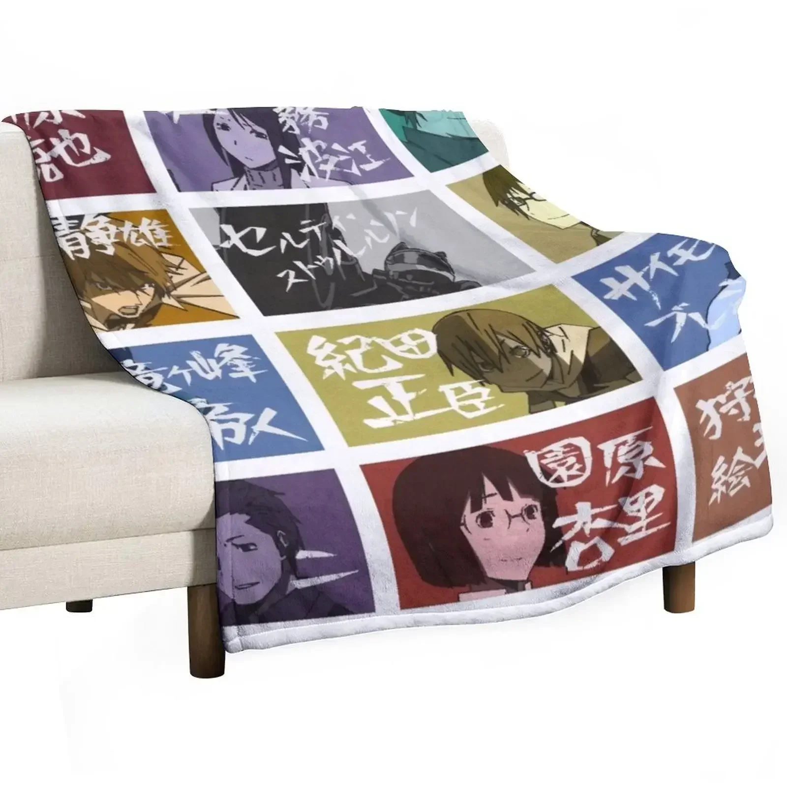 

Durarara Characters Throw Blanket Thermals For Travel Camping Comforter Moving Blankets