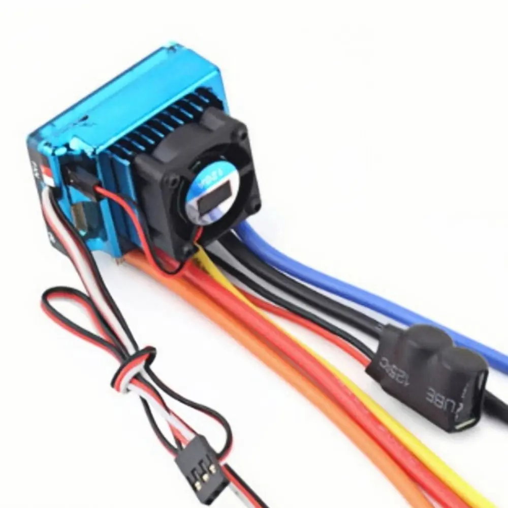 

45A 60A 80A 120A Бесщеточный ESC Водонепроницаемый пыленепроницаемый электрический регулятор скорости XT60 T Plug 1:8 1:10 1:12 Запчасти для радиоуправляемых гусеничных машин