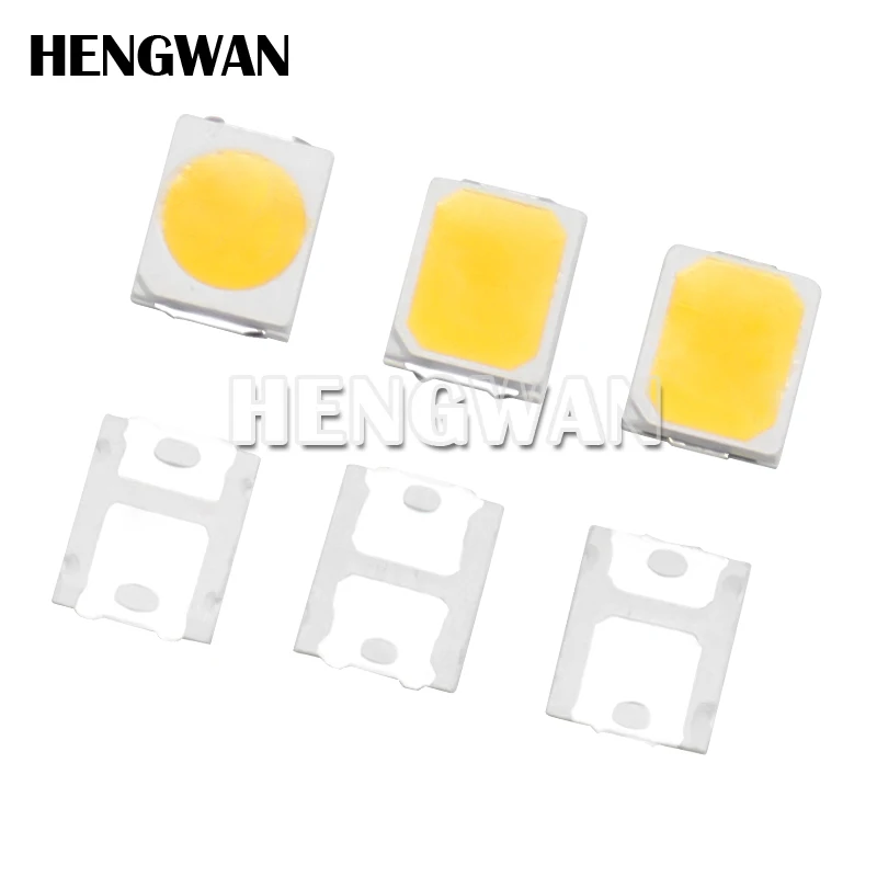 100pcs High Brightness SMD LED 2835 1W 0.5W 0.2W White 3V 6V 9V 18V 36V 150MA/100MA/30MA/60MA/80MA 6000-6500K