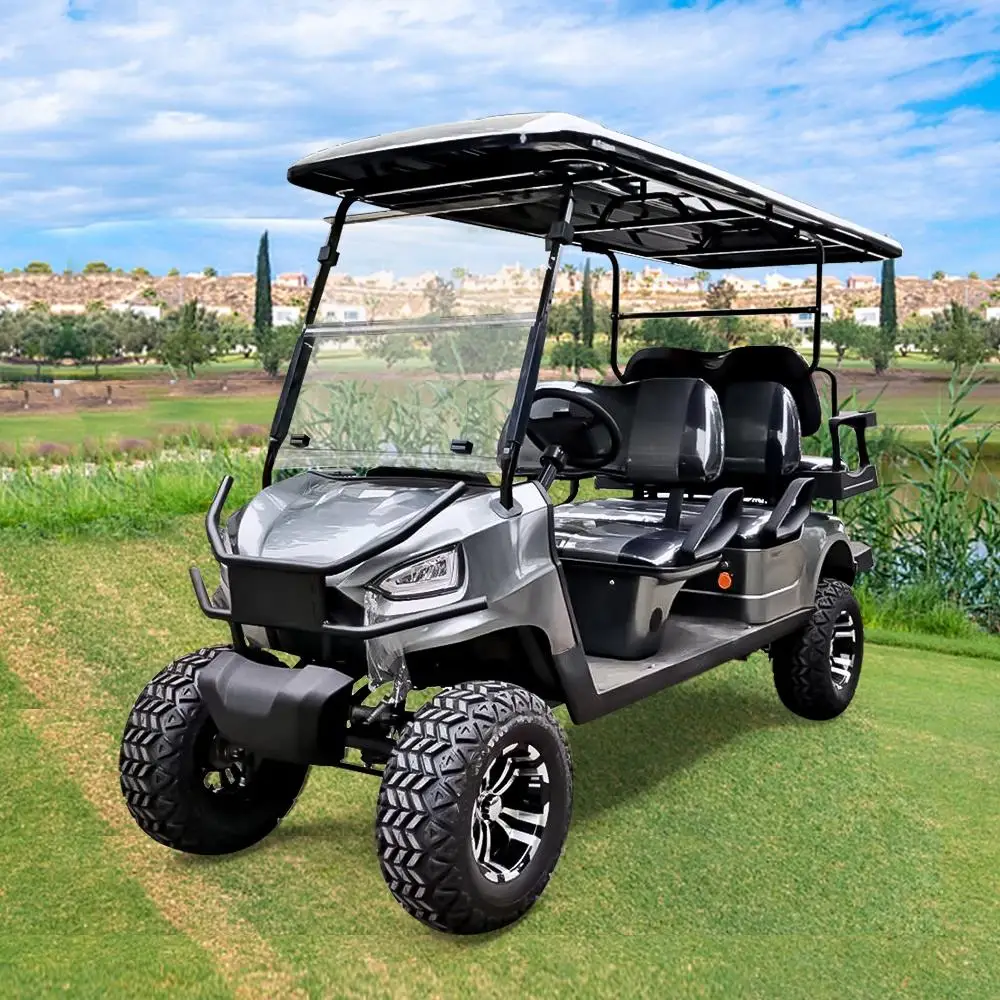 Stable And Durable 4 Seats 4 wheel Off Road Eco Lithium Battery Electric Hunting Buggy  Off Road Golf Carts