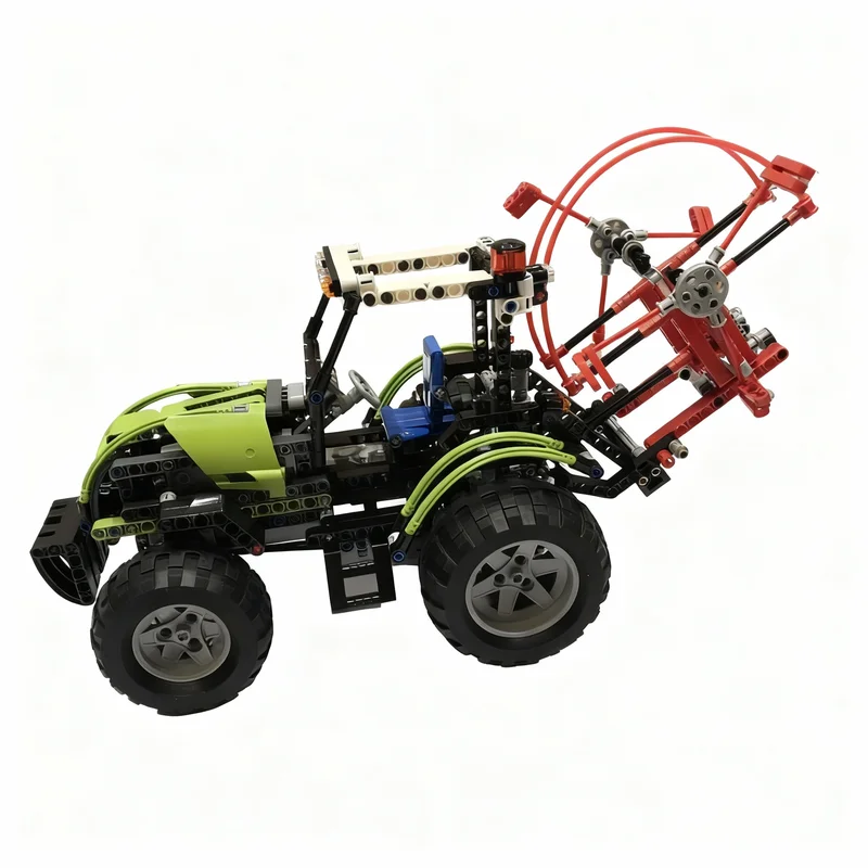 756 個 MOC テクニカルトラクター干し草ターナーモデルビルディングブロックアーキテクチャクリスマスギフトクリエイティブ教育レンガのおもちゃ子供