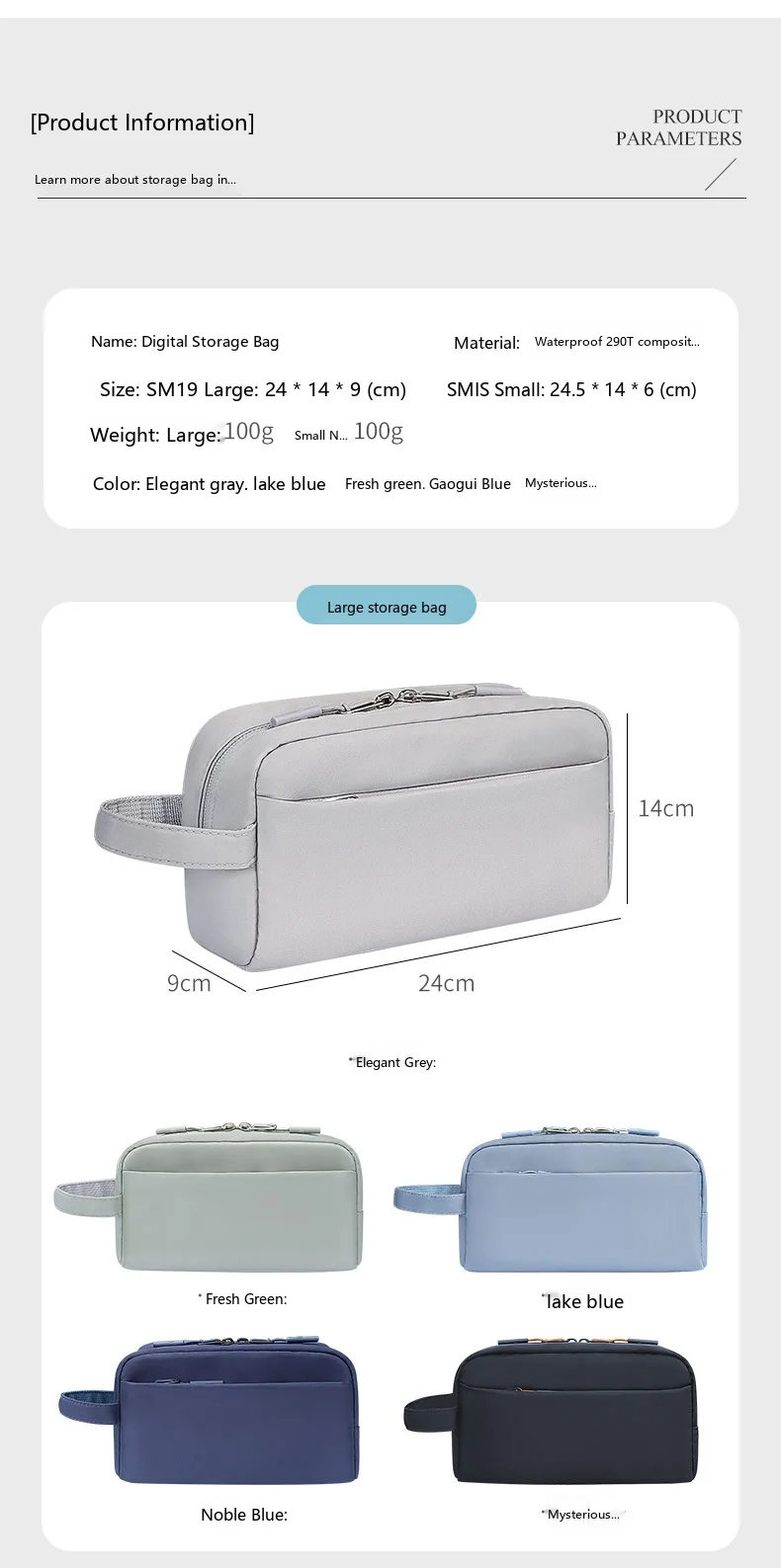 Digitale Gadget-Aufbewahrungstasche Leichter Kabel-Organizer für Powerbank und USB-Ladegerät – Detail 3