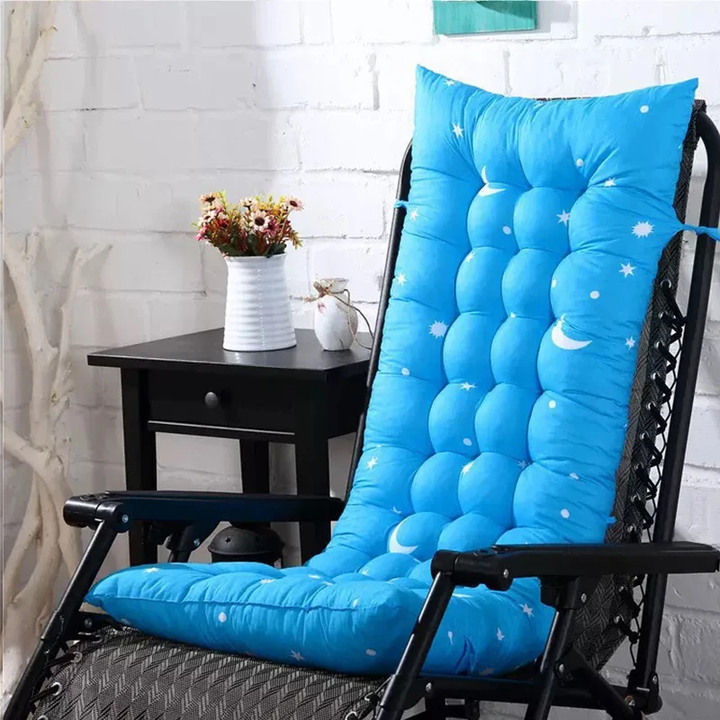 Rocking Chair Cushion Comfortable Beach Seat Cotton Pad Thickened Outdoor Lounge Chair Pad Available in Multiple Colors