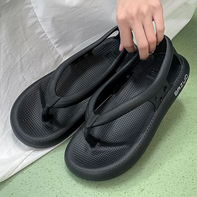 Summer Men\'s Sandals Outdoor Fashion Roman Sandals Beach Anti slip Casual Lightweight Open Toe Slippers Boys\' Flip-flops