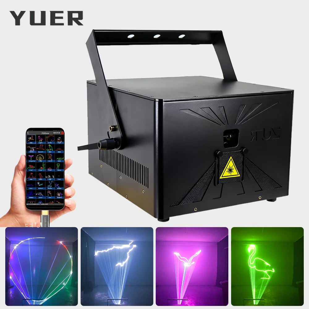 

15 Вт RGB APP TTL ILDA Анимационный лазерный свет с 20 KPPS ЖК-дисплеем управления DMX512 для DJ, дискотеки, вечеринки, свадебного бара, ночного клуба