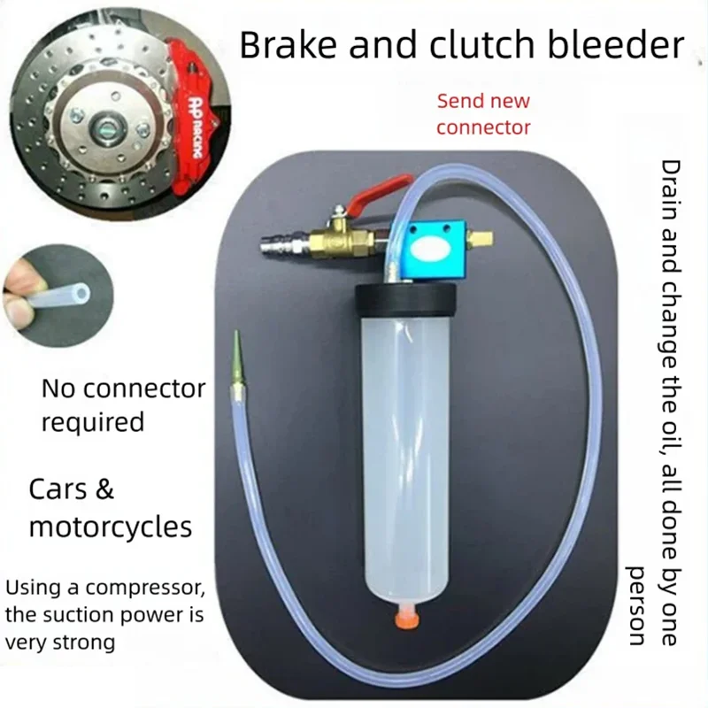 Universal Car Brake Fluid Oil Change Tool Manual Pneumatic Vacuum Bleeder Extractor for Auto Motorcycle Maintenance Kit view 3