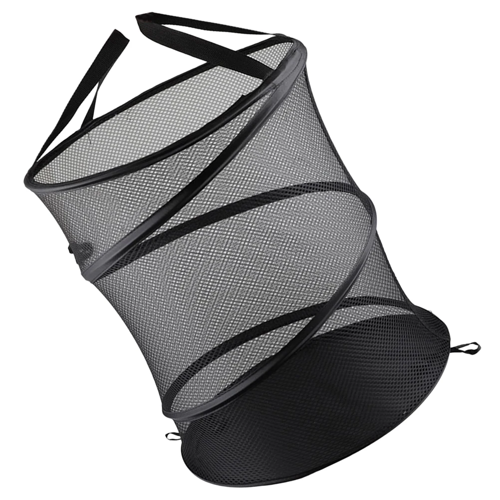 

Foldable Laundry Basket Breathable Net Bins Clothes Storage Container Collapsible Foldable Storage Basket