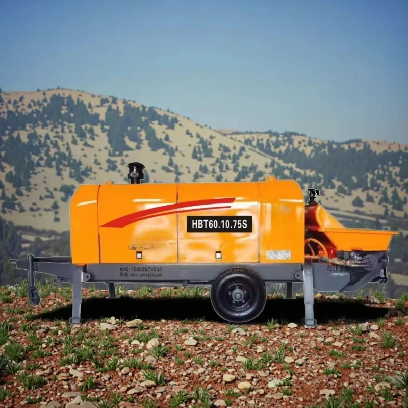 Hot Selling Portable Diesel Concrete Pump 20M3H Output for Fast Delivery to Rural and Remote Construction Sites